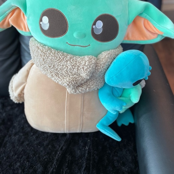 Mattel Other - Huge baby Yoda Grogru Mandelorian Mattel with frog Plush
